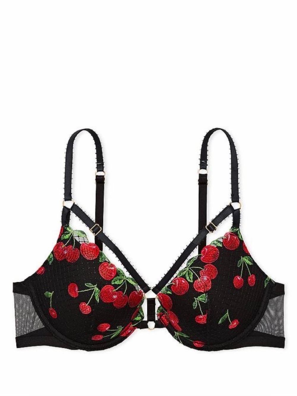 Victoria’s Secret VERY SEXY Cherry Embroidery Push-Up Bra
